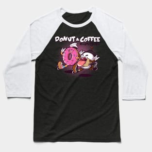 Donut & Coffee Baseball T-Shirt